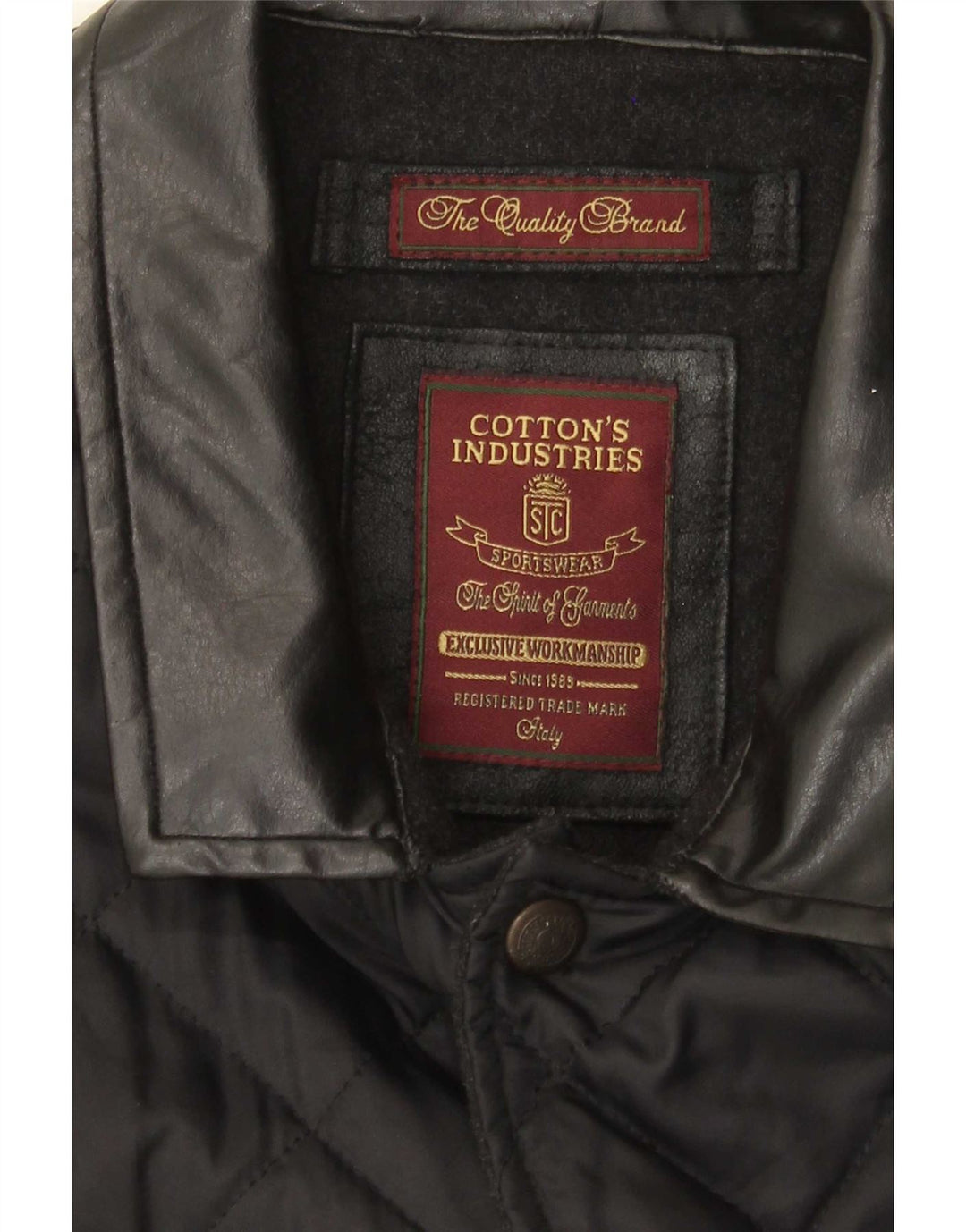Cotton's Industries Mens Quilted Gilet UK 38 Medium Black
