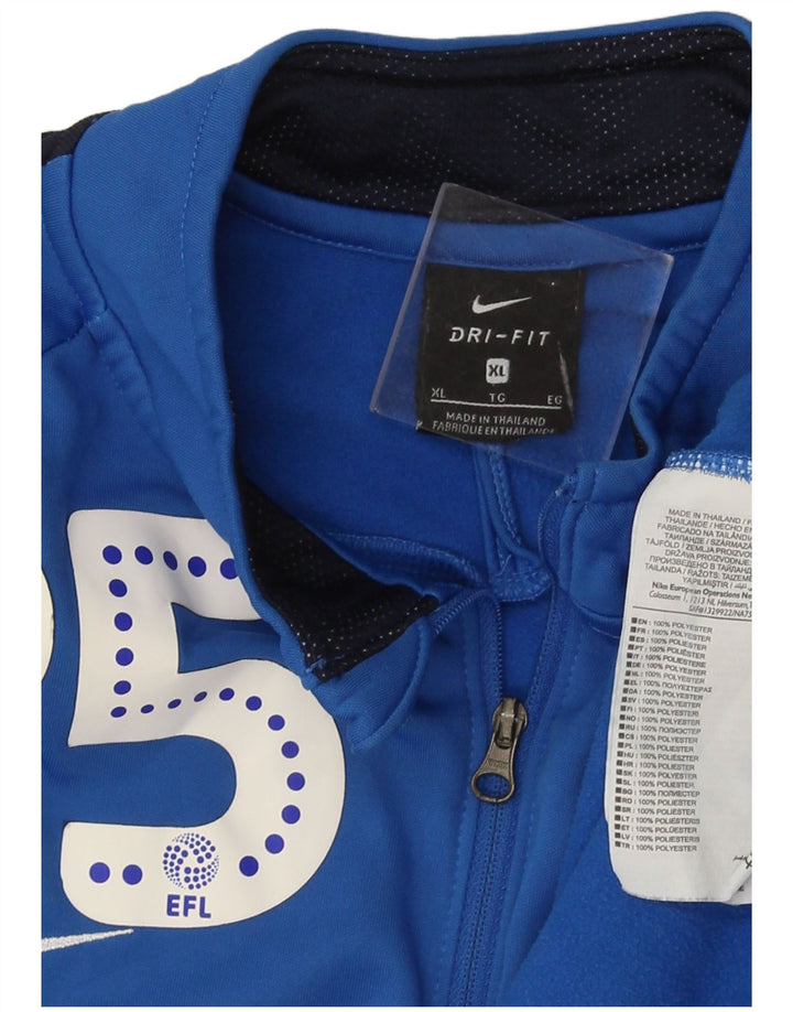 Nike Mens Dri Fit grafikus pulóveres tréningruha felső XL kék színben