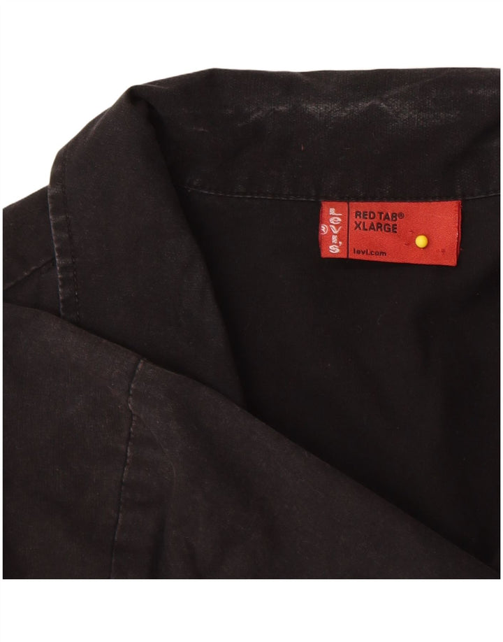 Levi's Mens Graphic Short Sleeve Shirt XL Black Cotton