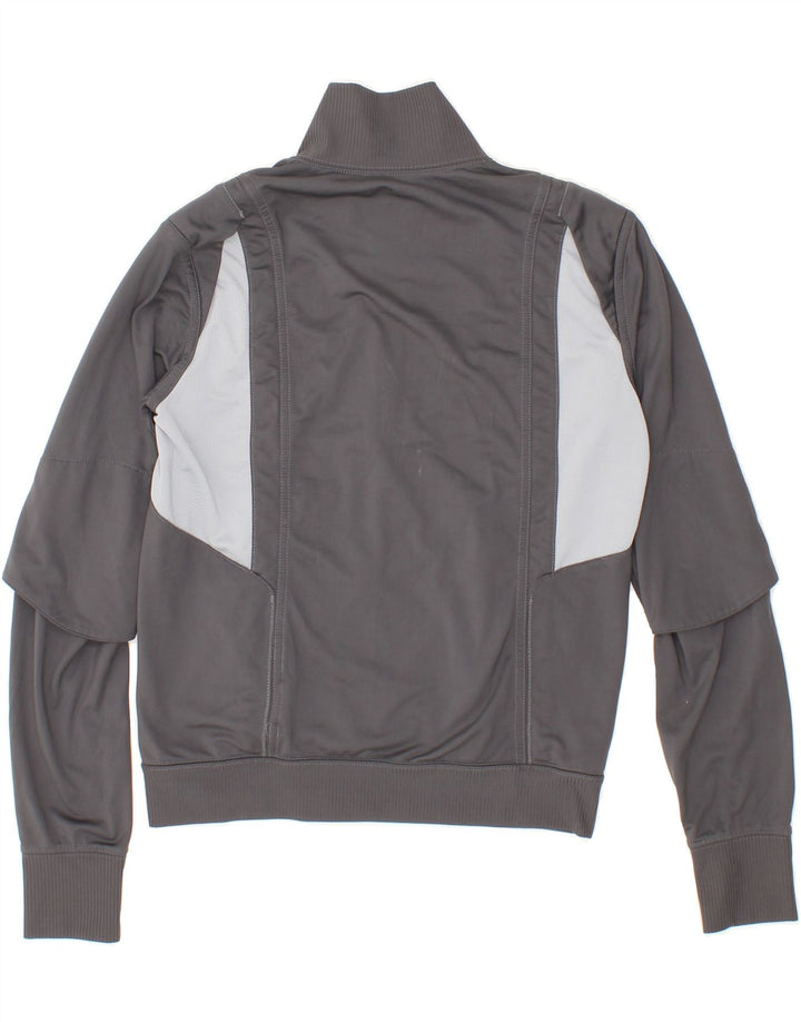 REEBOK Boys Tracksuit Top Jacket 10-11 Years Grey Colourblock Polyester Vintage Reebok and Second-Hand Reebok from Messina Hembry 