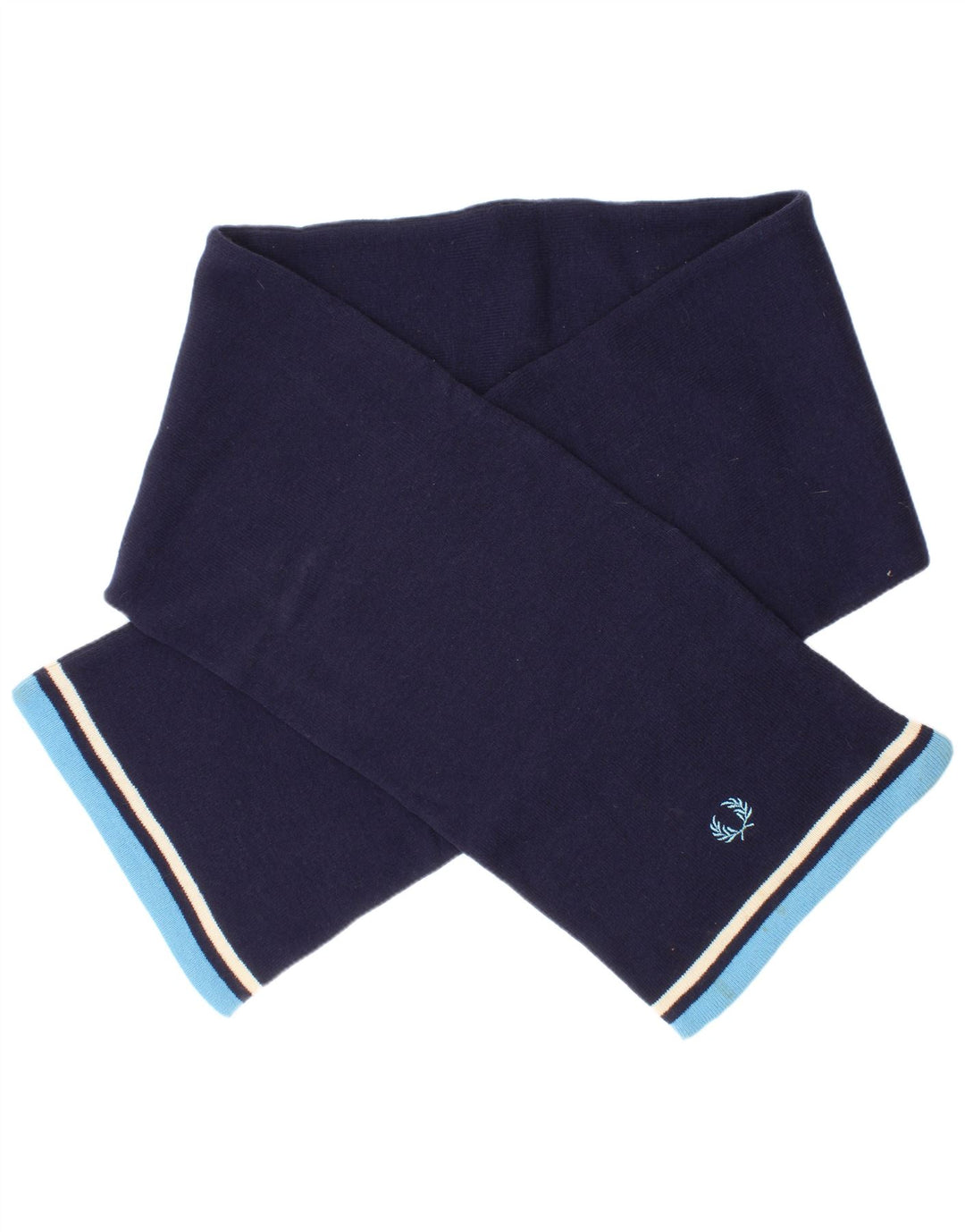 Sciarpa rettangolare da uomo Fred Perry, taglia unica, in nylon a righe blu navy