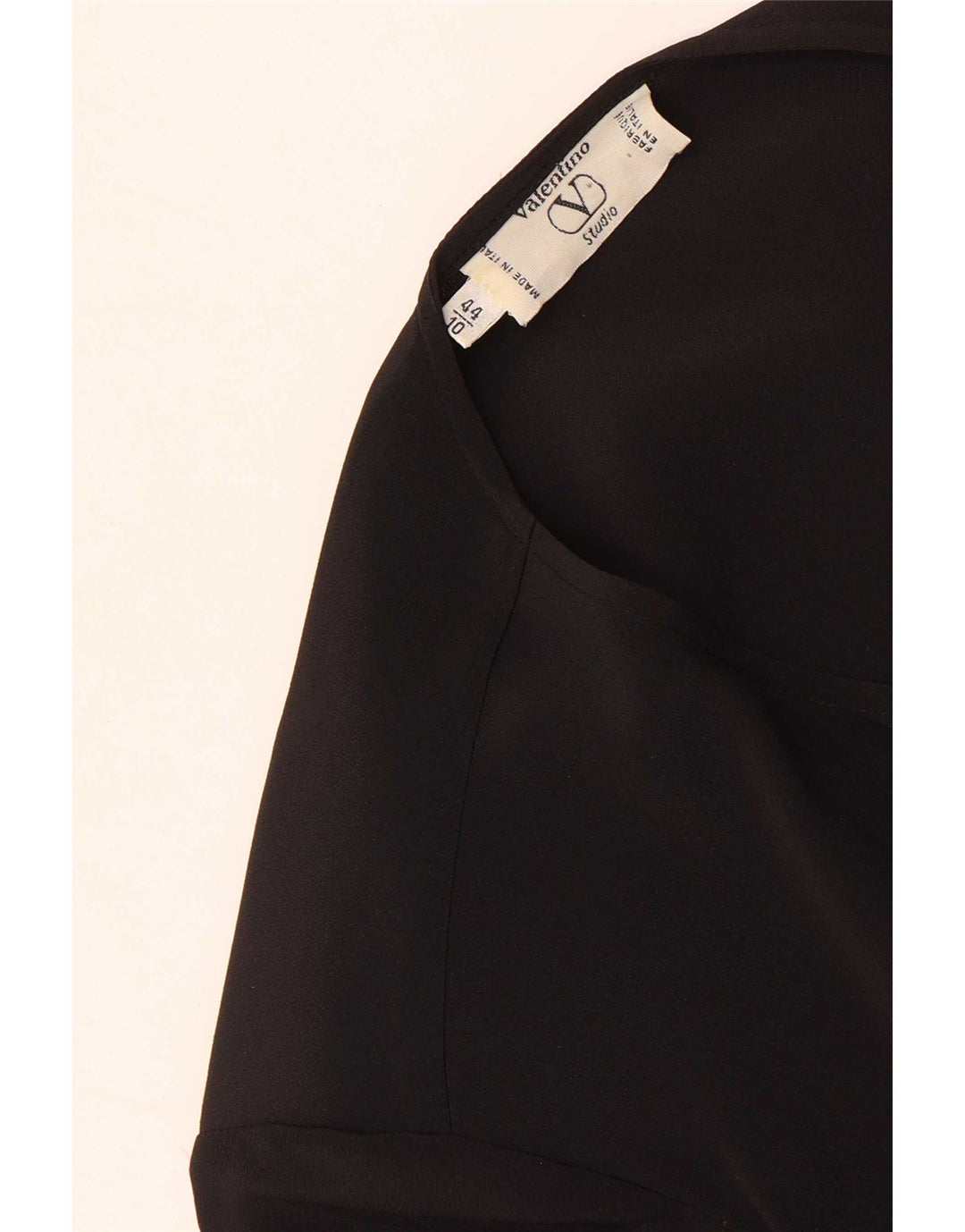 Valentino Womens Shirt Blouse IT 44 Medium Black