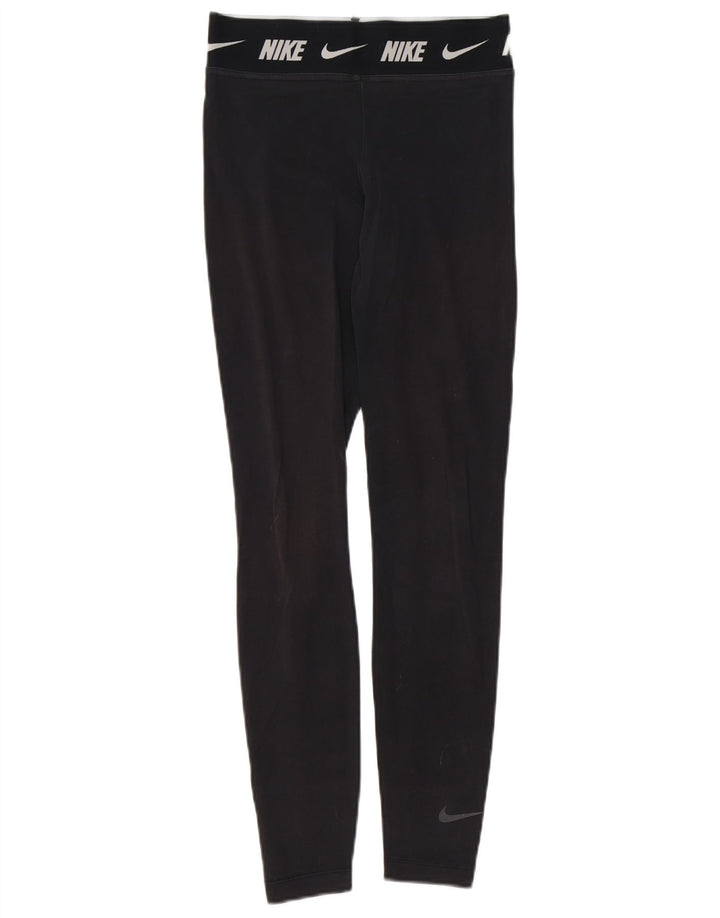 Nike Womens Leggings UK 6 XS Black Cotton
