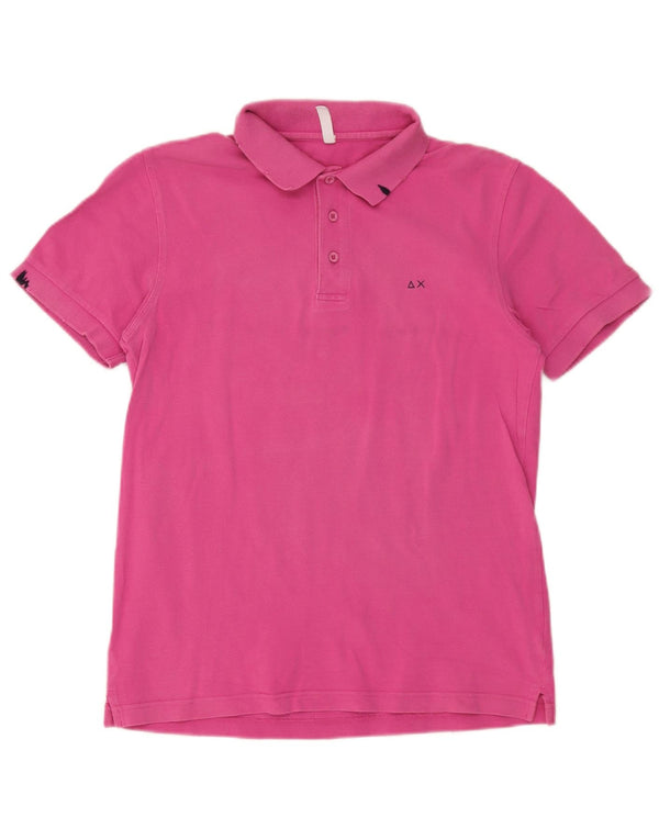 Polo Sun68 Hombre Algodón Rosa Medio