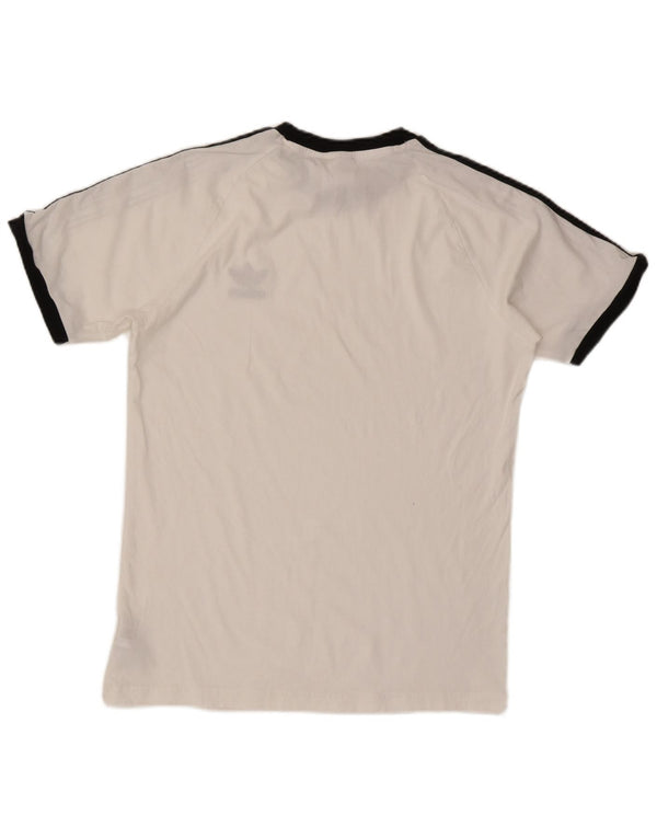 Adidas - Camiseta para hombre, talla grande, algodón blanco