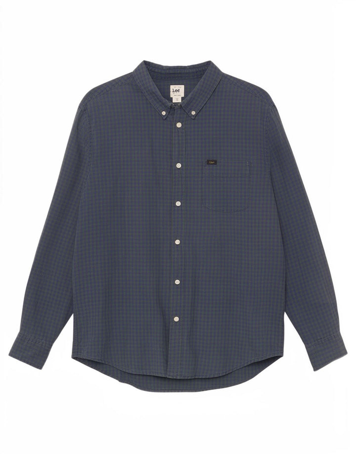Lee Herre Ternet Classic Fit skjorte XL Grøn Gingham
