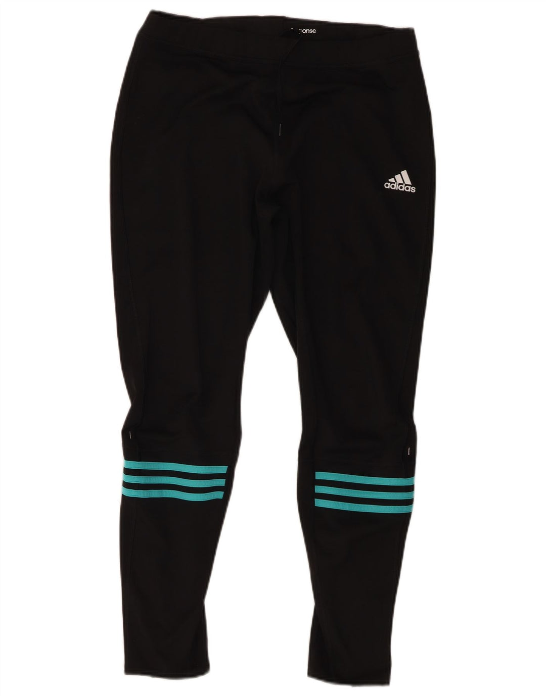 Adidas Damen Response Leggings XL Schwarz gestreift