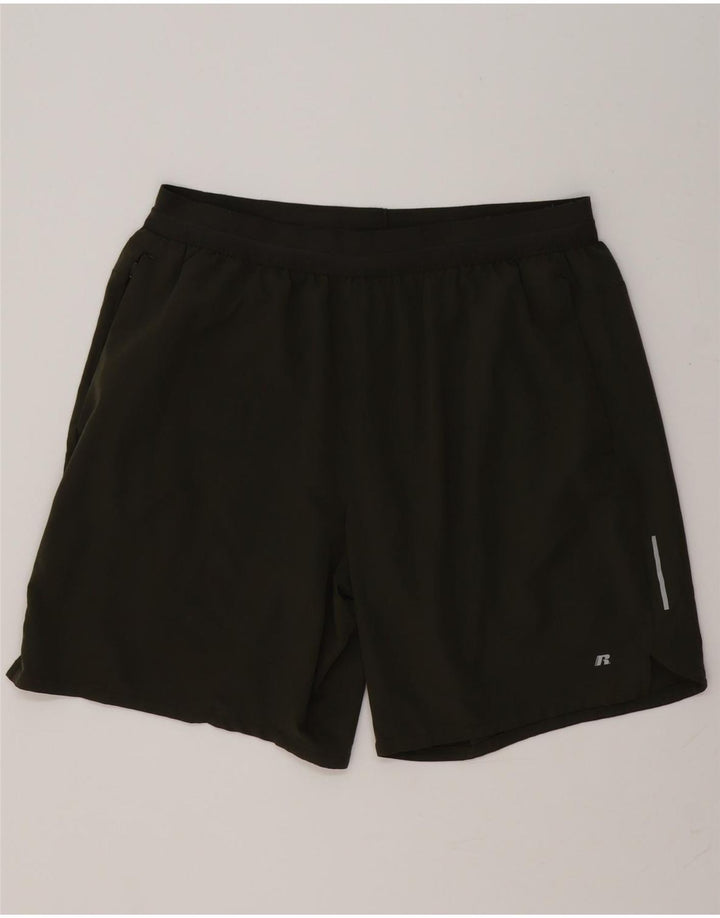 RUSSELL ATHLETIC Mens Dri-Power Sport Shorts XL  Khaki Polyester