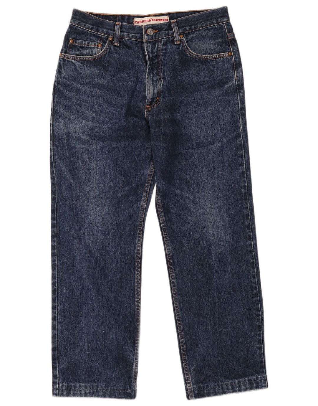 Carrera Mens Straight Jeans W34 L26 Navy Blue Cotton