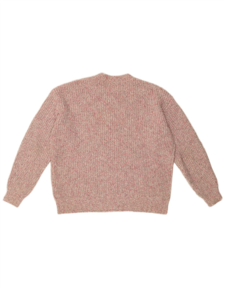 Marks & Spencer Dame sweater med rund hals DK 14 Medium Pink Flecked