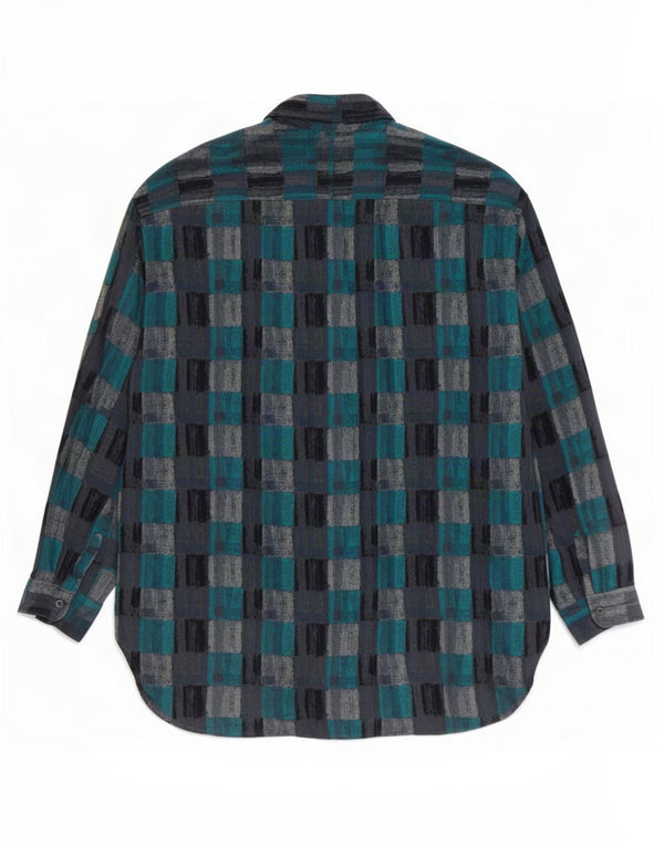 Lee Mens Cooper Shirt Medium Blue Check Viscose
