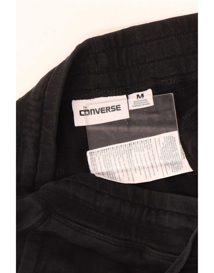 Converse Mens Graphic Tracksuit Trousers Joggers Medium Black Cotton