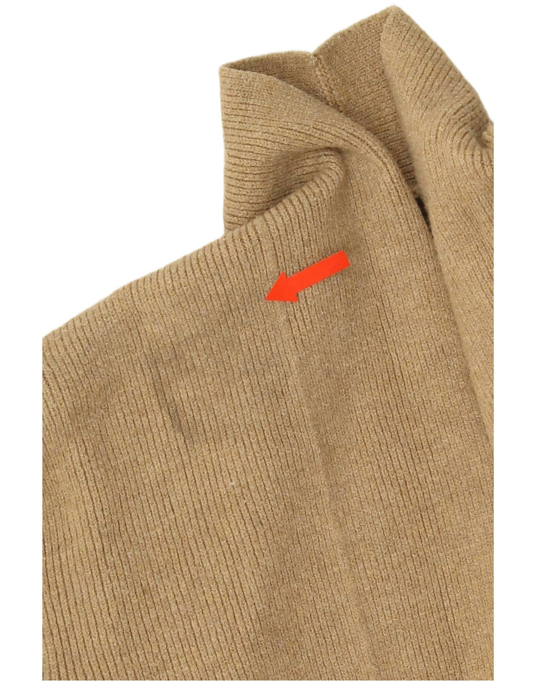 Marks & Spencer Womens Open Cardigan Sweater UK 8 Small  Beige Viscose