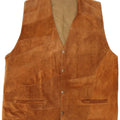 Vintage Herren Wildlederweste XL Braun