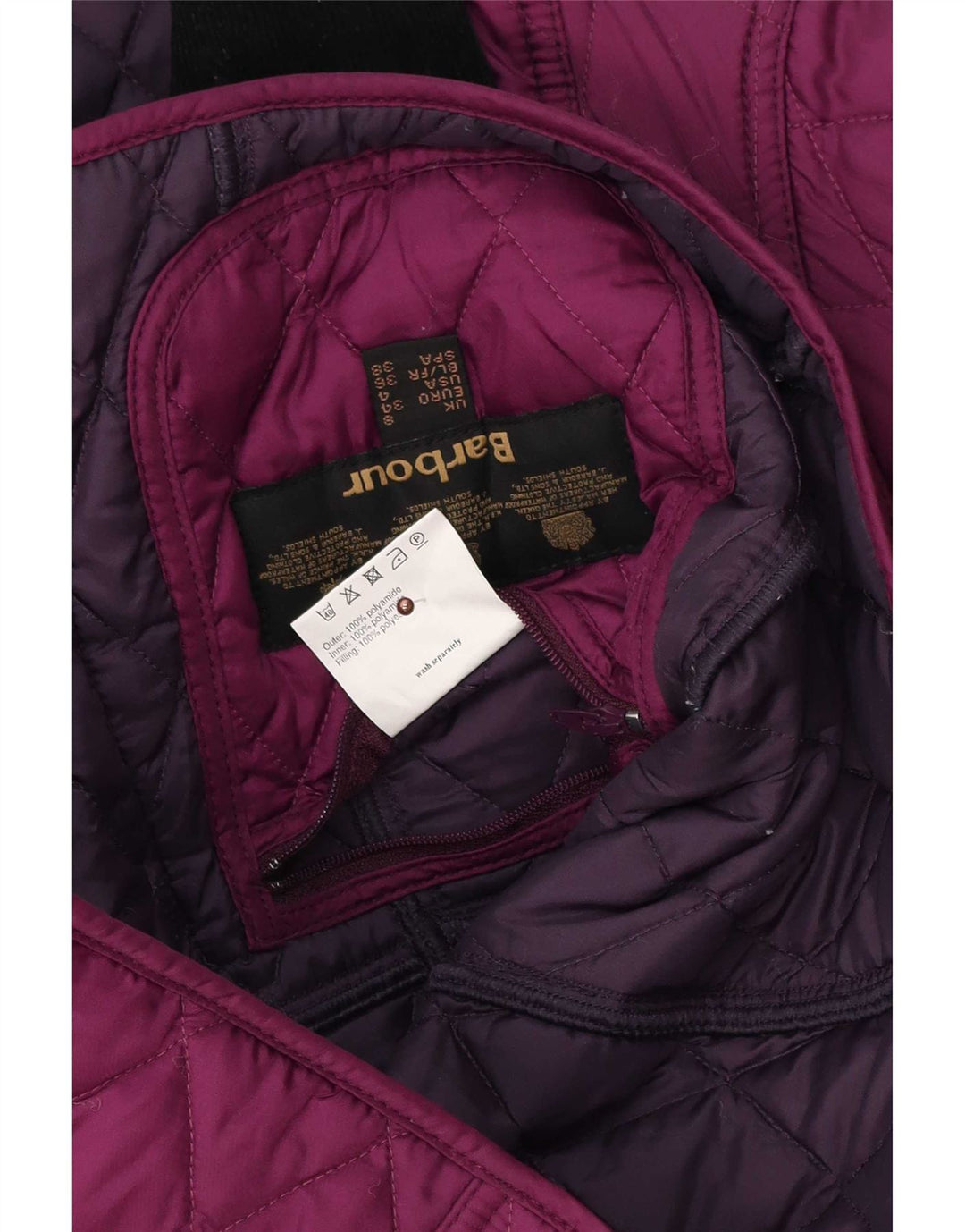 Jachetă matlasată Barbour pentru femei UK 8 Small Violet Poliester