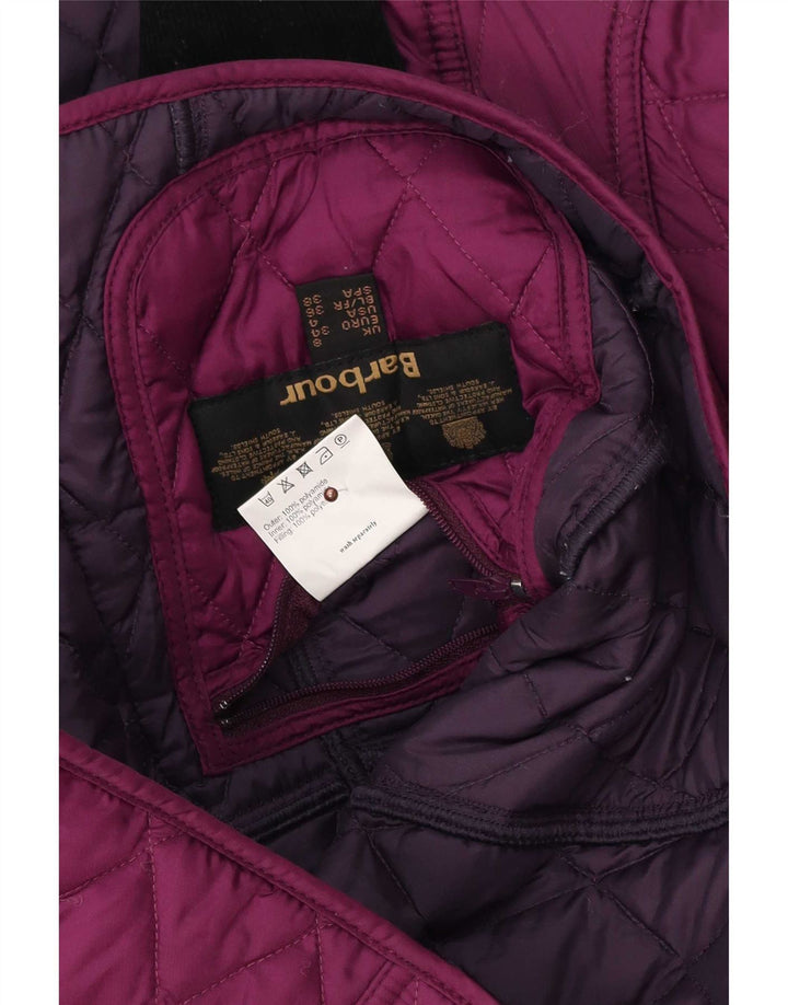 Jachetă matlasată Barbour pentru femei UK 8 Small Violet Poliester