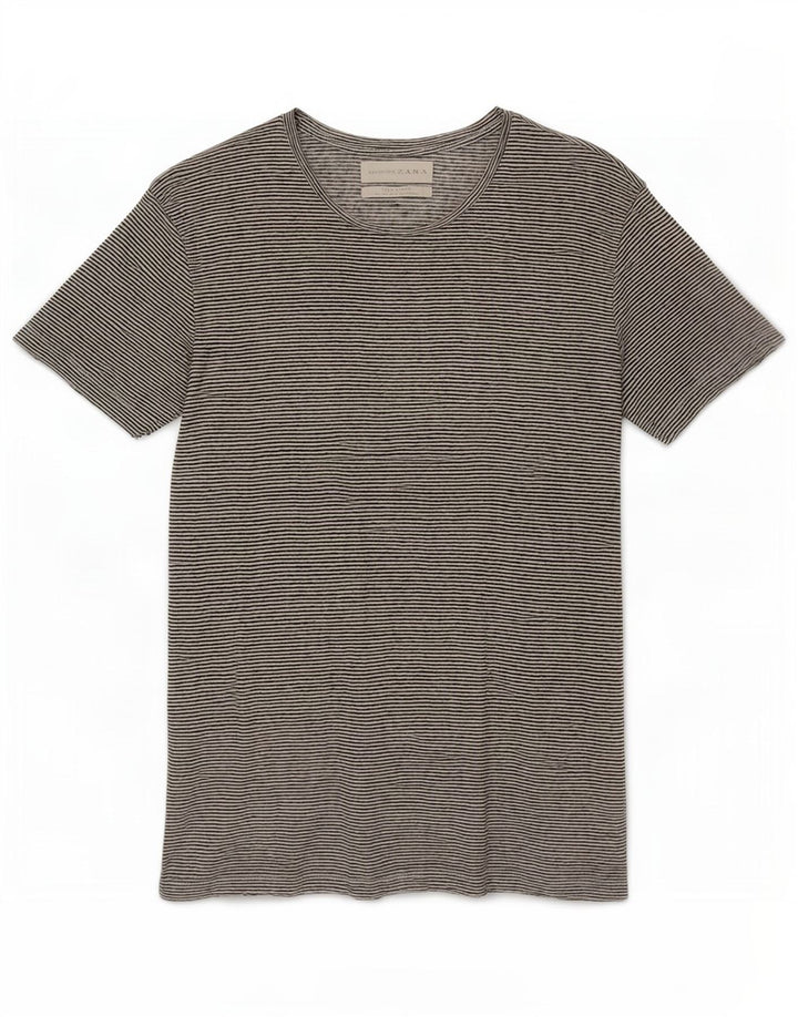 Męski T-shirt Zara, top w małe, białe paski