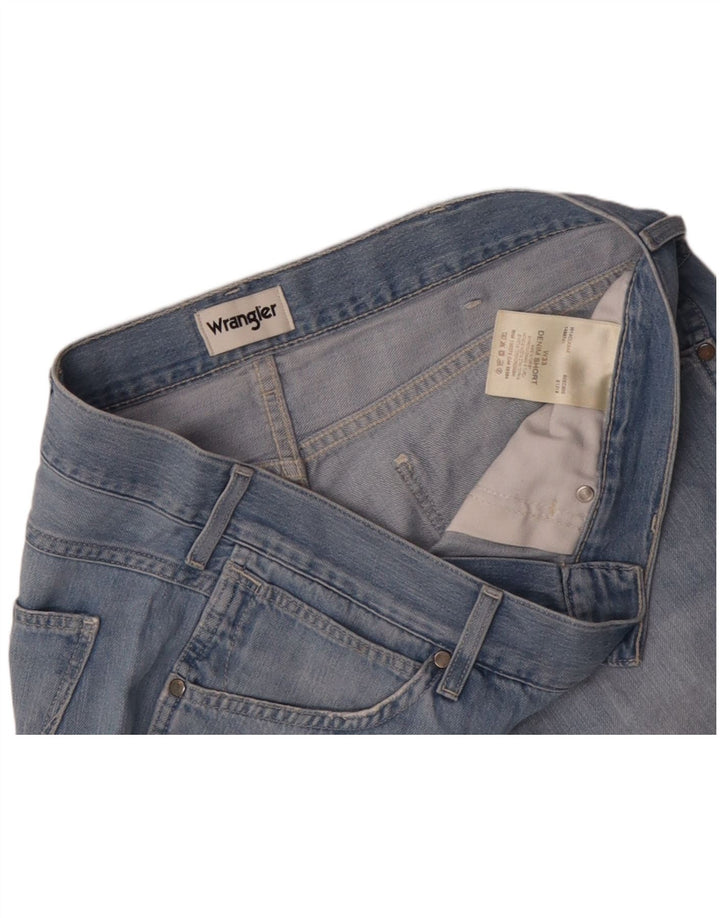 WRANGLER Denimshorts til mænd W33 Mellemblå bomuld