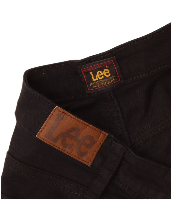 Lee Womens Denim Shorts US 12 Large W32  Black Cotton
