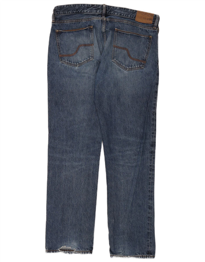 Fat Face Mens Straight Jeans W36 L32 Blue Cotton