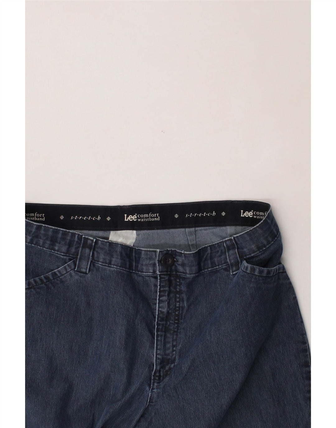 LEE Womens Straight Jeans W34 L31 Navy Blue Vintage Lee and Second-Hand Lee from Messina Hembry 