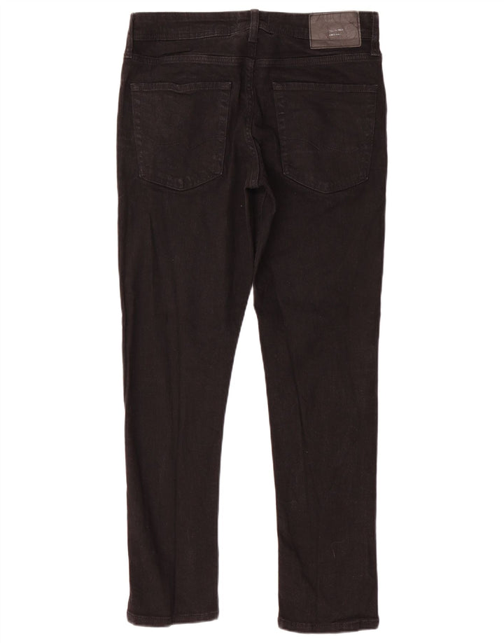 Jack & Jones Mens Slim Jeans  W32 L30 Black Cotton