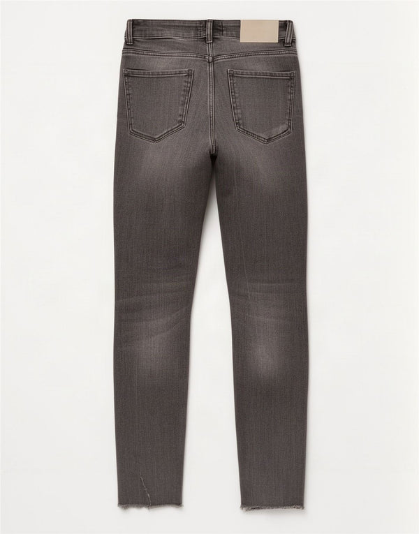 Zara Vaqueros pitillo desgastados Trafaluc para mujer EU 36 XS W26 L27 Gris