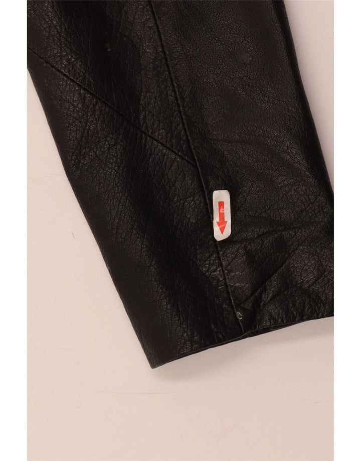 Jachetă Blazer din piele cu 3 nasturi Conbipel IT 44 Medium Negru
