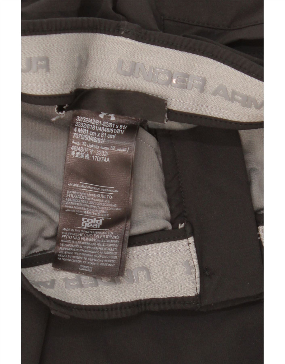 Under Armour Womens Cold Gear Slim Chino Trousers W30 L30 Black Polyester