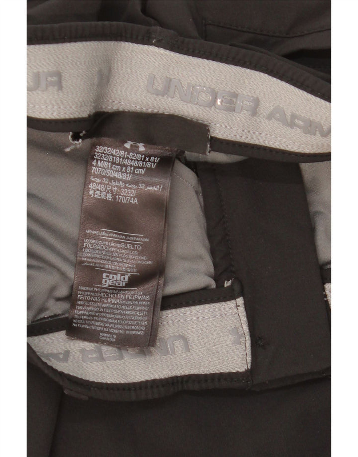 Under Armour Womens Cold Gear Slim Chino Trousers W30 L30 Black Polyester