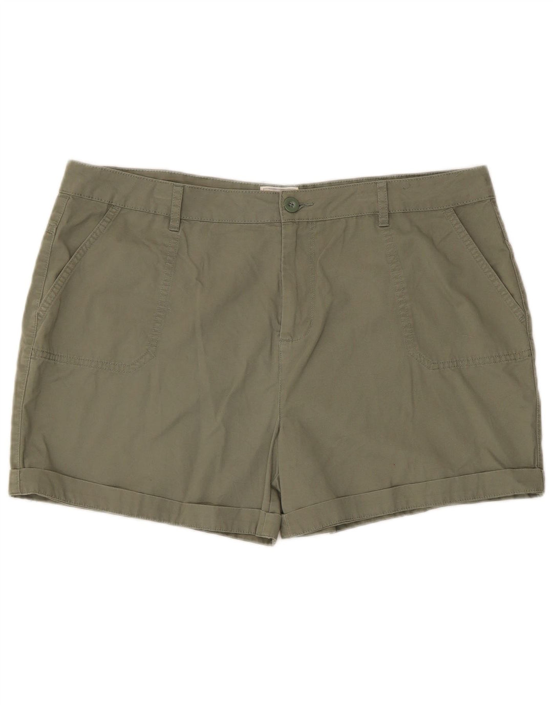 Mountain Warehouse Womens Cargo Shorts W38 XL Khaki Cotton