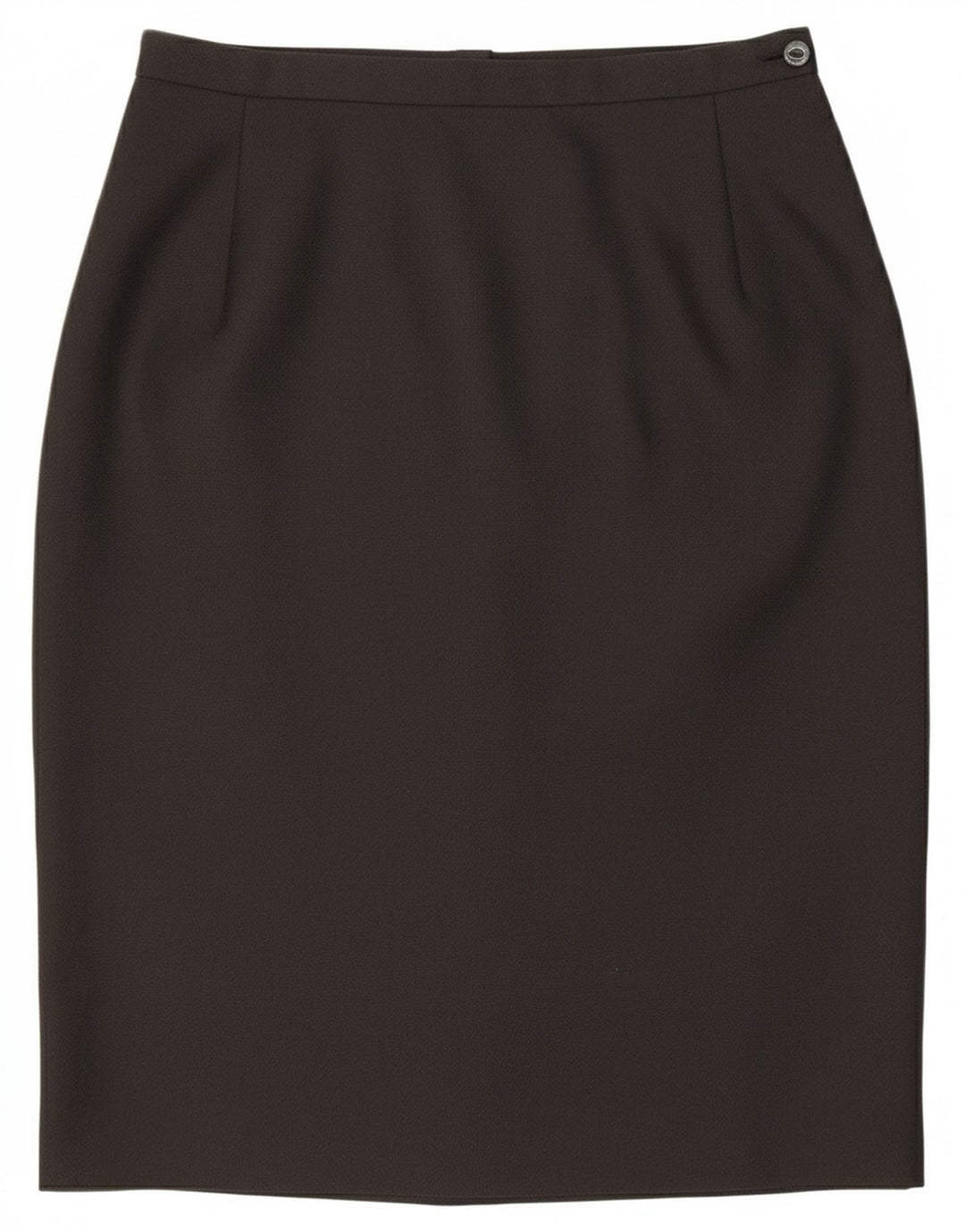 Vintage Womens Pencil Skirt UK 14 Medium W28 Black Polyester