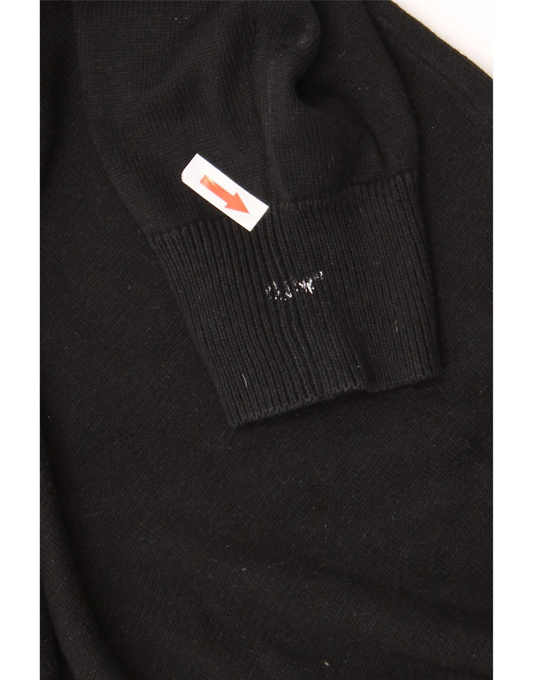 Lyle & Scott Mens Zip Neck Jumper Sweater Large Black Cotton