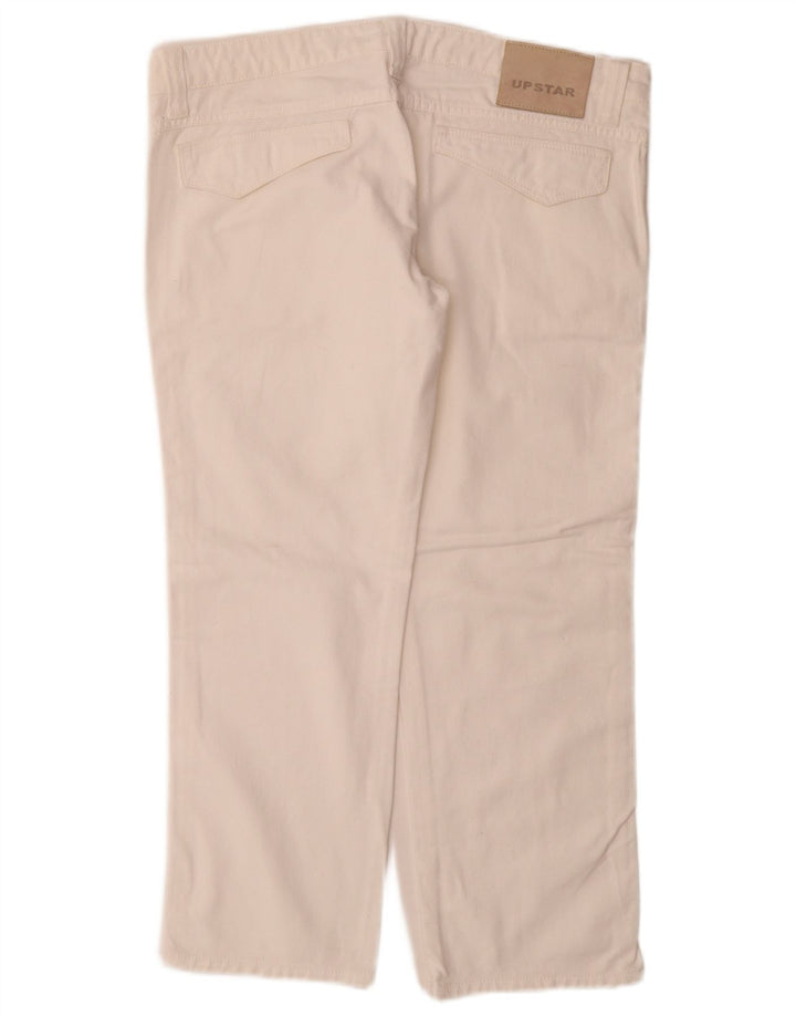 Upstar Damen Straight Jeans W32 L27 Weiße Baumwolle