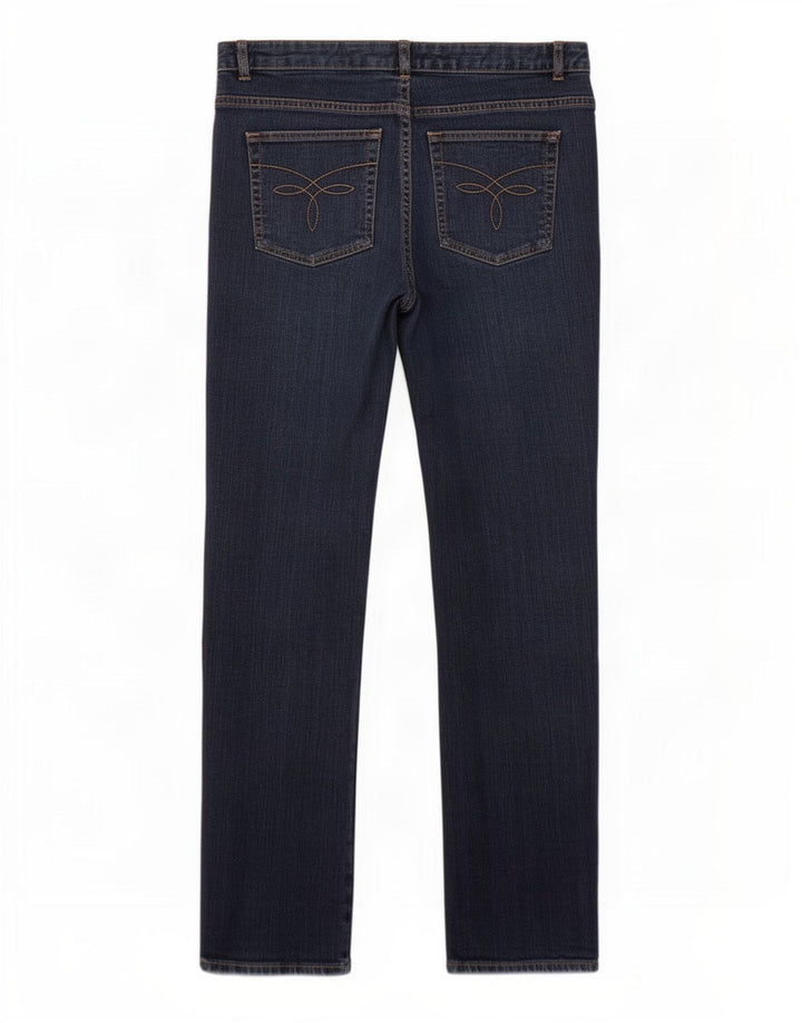 Chaps Womens Straight Jeans US 12 Large W36 L32 Navy Blue Cotton
