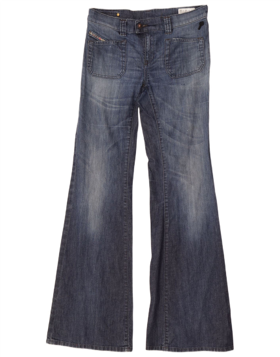Diesel Damen Fluzi Flared Jeans W30 L34 Blaue Baumwolle
