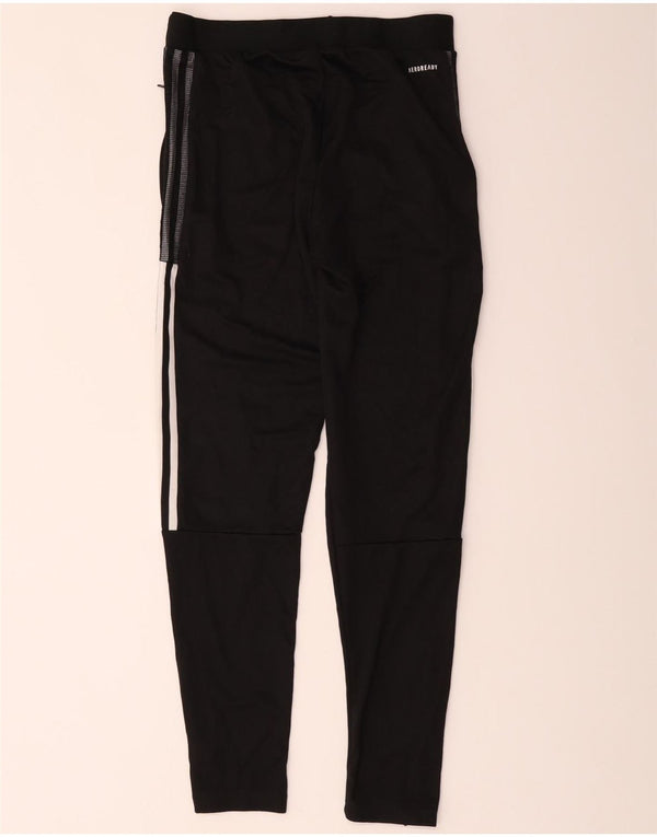 Adidas Mens Aeroready Tracksuit Trousers Small Black Polyester