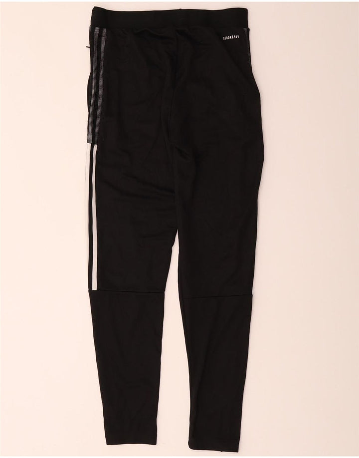 Adidas Mens Aeroready Tracksuit Trousers Small Black Polyester