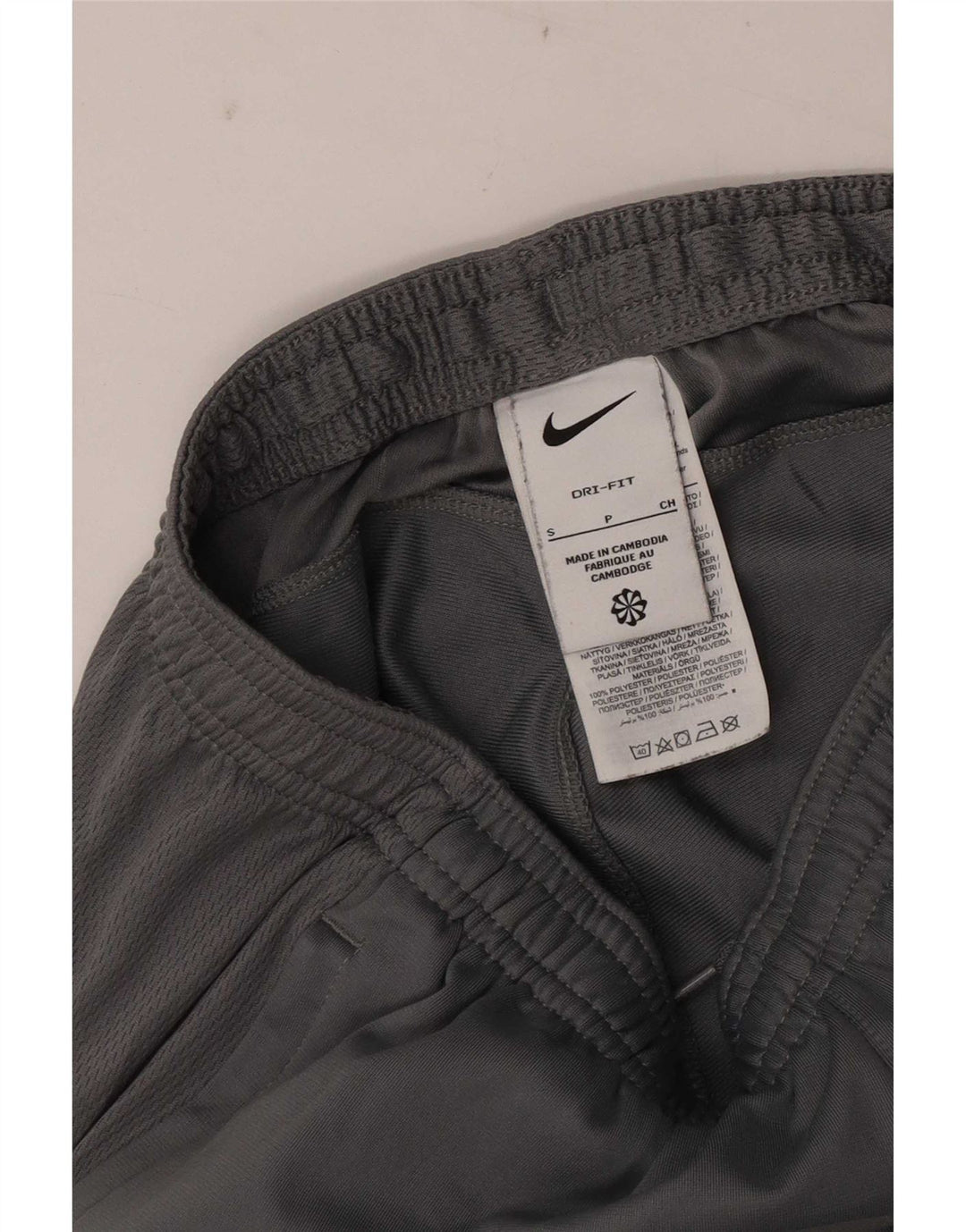 Nike Mens Dri Fit Tracksuit Trousers Small  Grey Colourblock Polyester