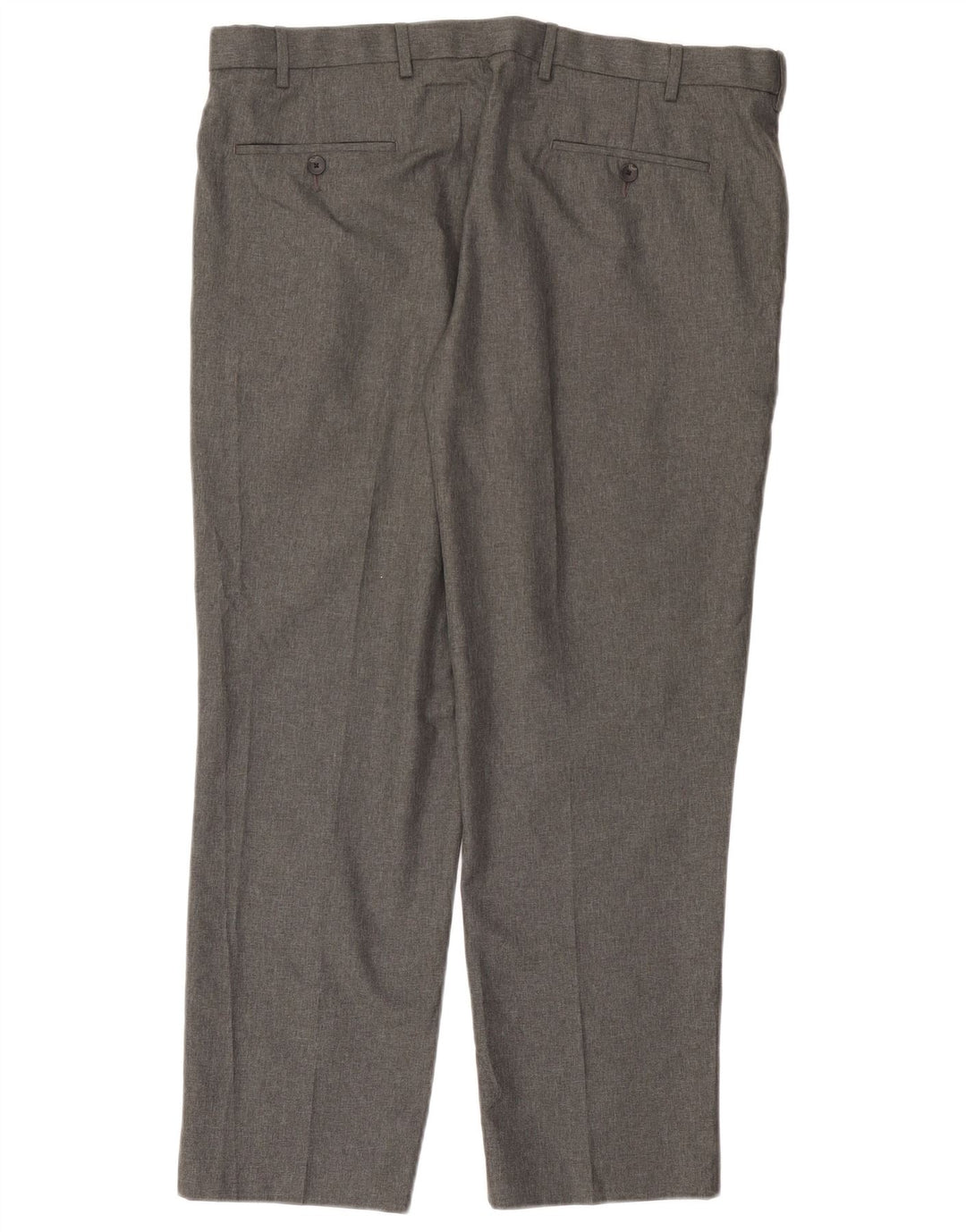 Marks & Spencer Mens Short Regular Fit Suit Trousers W40 L30 Grey Polyester