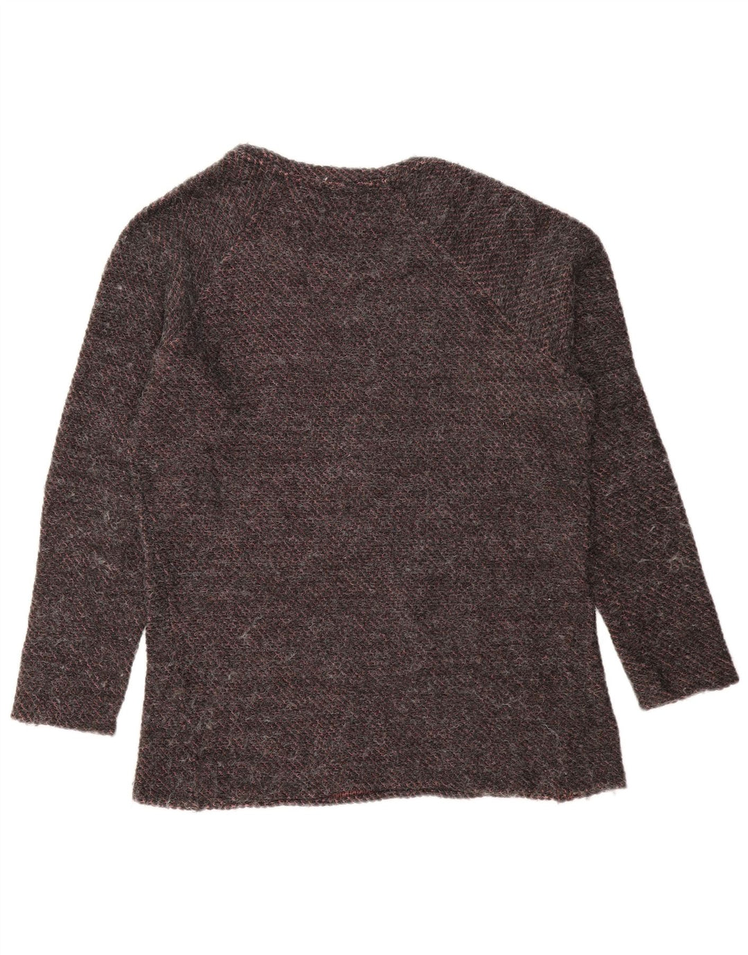 Zara Mens Boat Neck Jumper Sweater Medium Grey Striped Acrylic