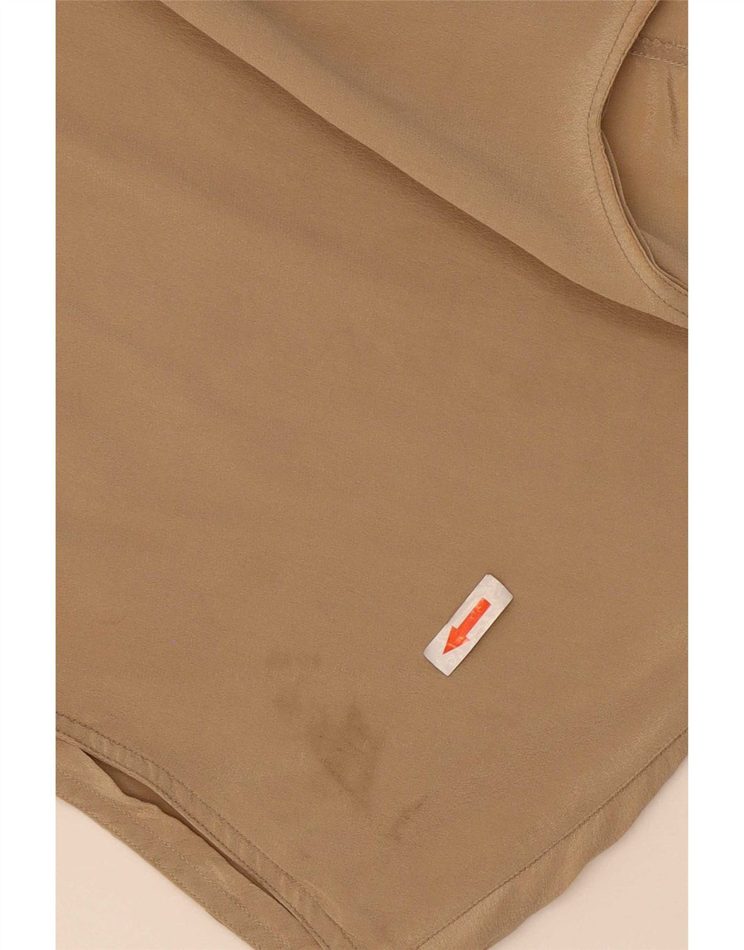 Vintage mujer blusa top Reino Unido 16 marrón grande