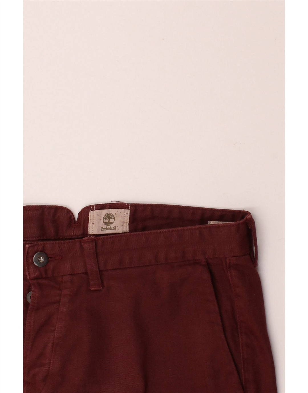 TIMBERLAND Mens Slim Jeans W35 L30 Maroon Cotton Vintage Timberland and Second-Hand Timberland from Messina Hembry 
