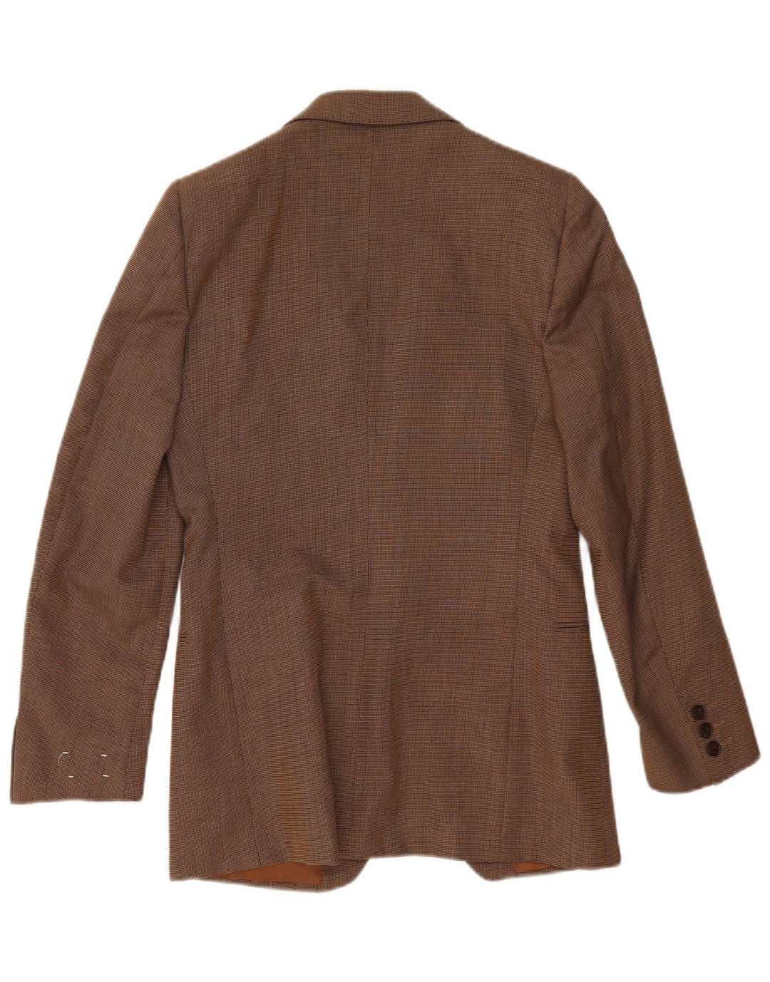 Jaqueta blazer masculina vintage com 2 botões IT 48 poliéster marrom médio
