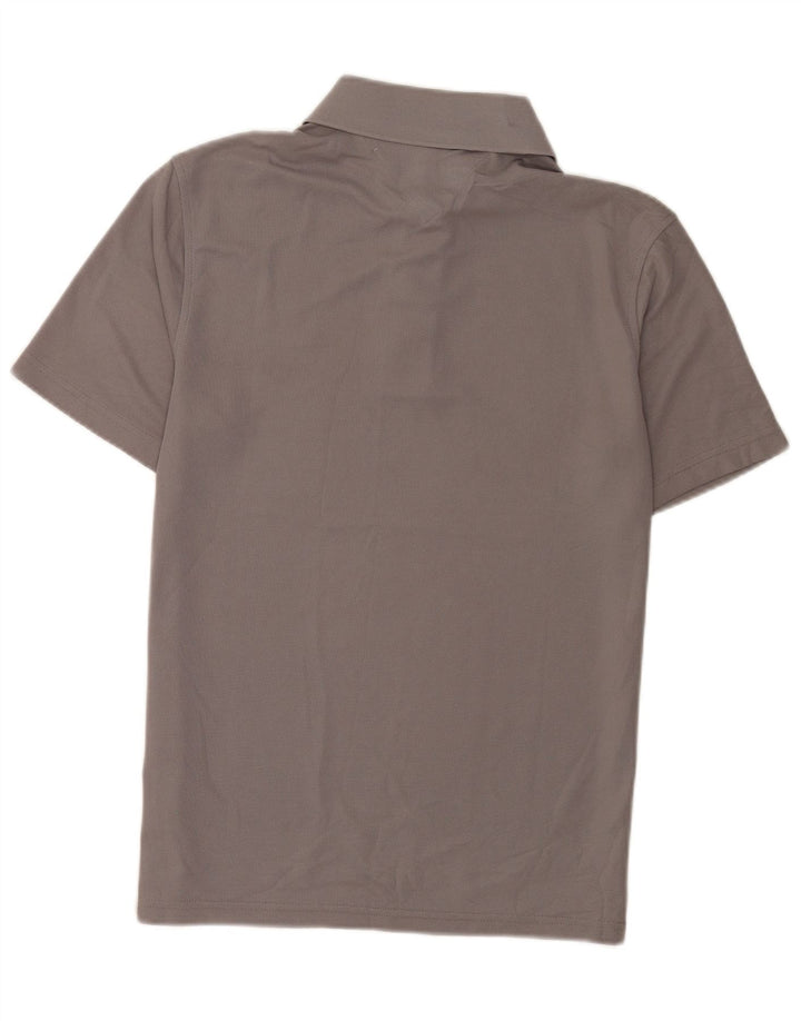 Polo da uomo Tommy Hilfiger in poliestere grigio medio