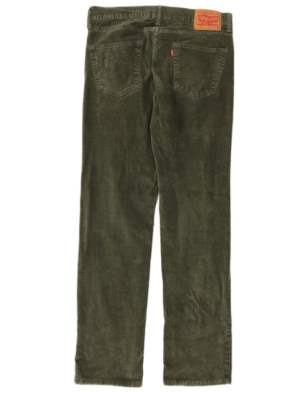 Levi's Mens 751 Straight Corduroy Trousers W34 L34 Khaki Cotton