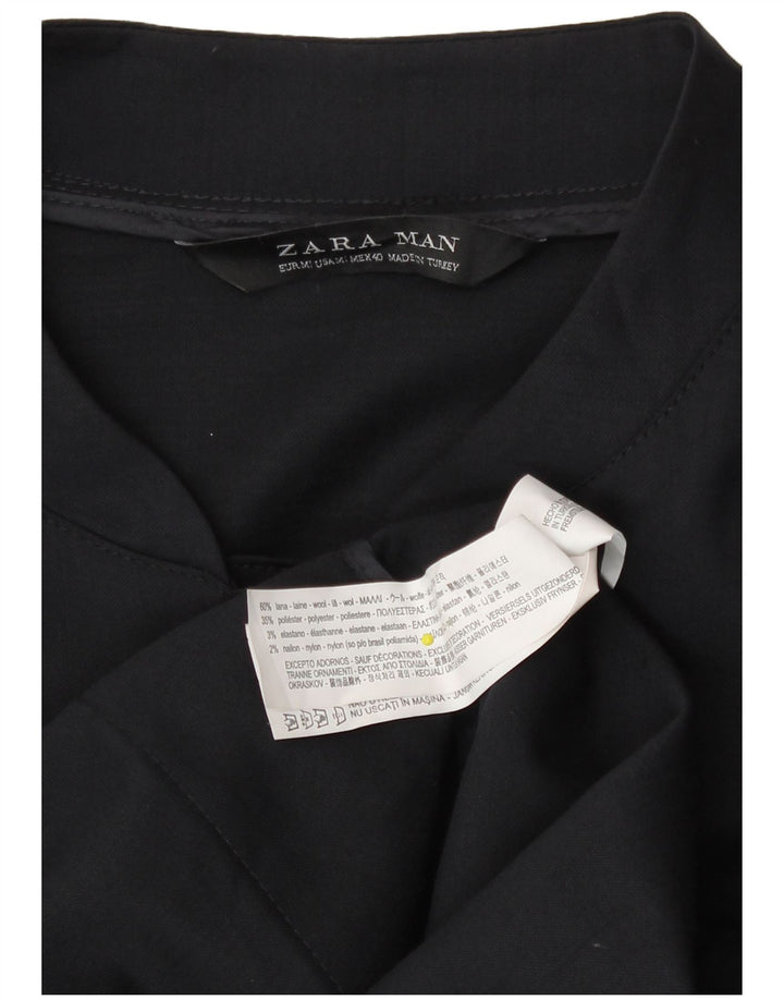 Zara muška bomber jakna UK 38 srednje tamnoplava vuna