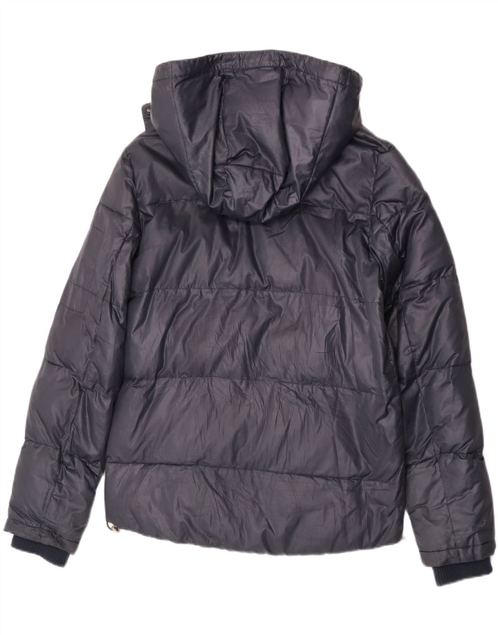Lee Mens Hooded Padded Jacket UK 36 Small Navy Blue Polyester
