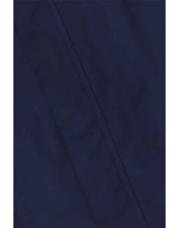 Adidas Mens Hooded Rain Jacket UK 42 XL Navy Blue Polyester