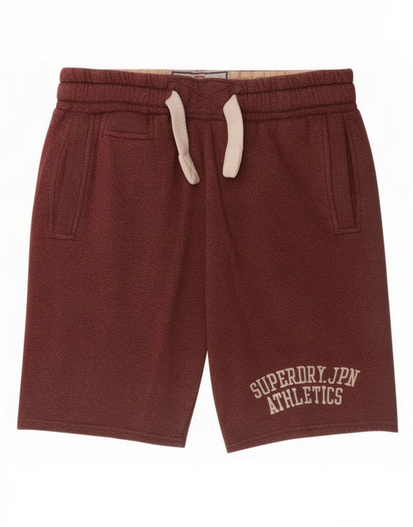 Мужские спортивные шорты Superdry с рисунком, средний темно-бордовый полиэстер